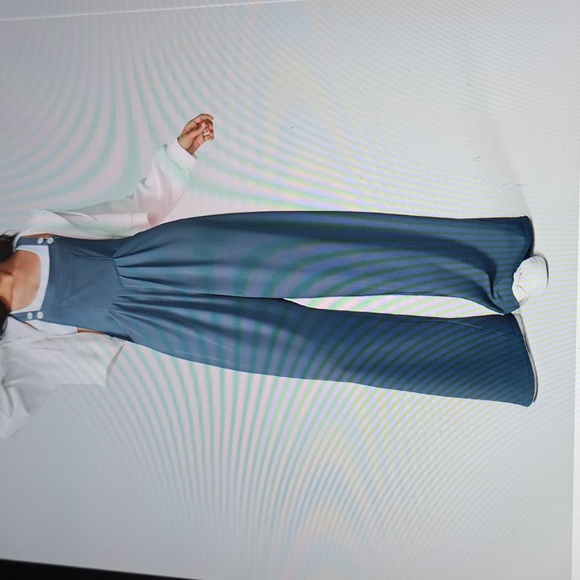 HALARA Pants - SMALL.    HALARA WIDE LEG WAFFLE ADJUSTABLE STRAPS OVERALLS